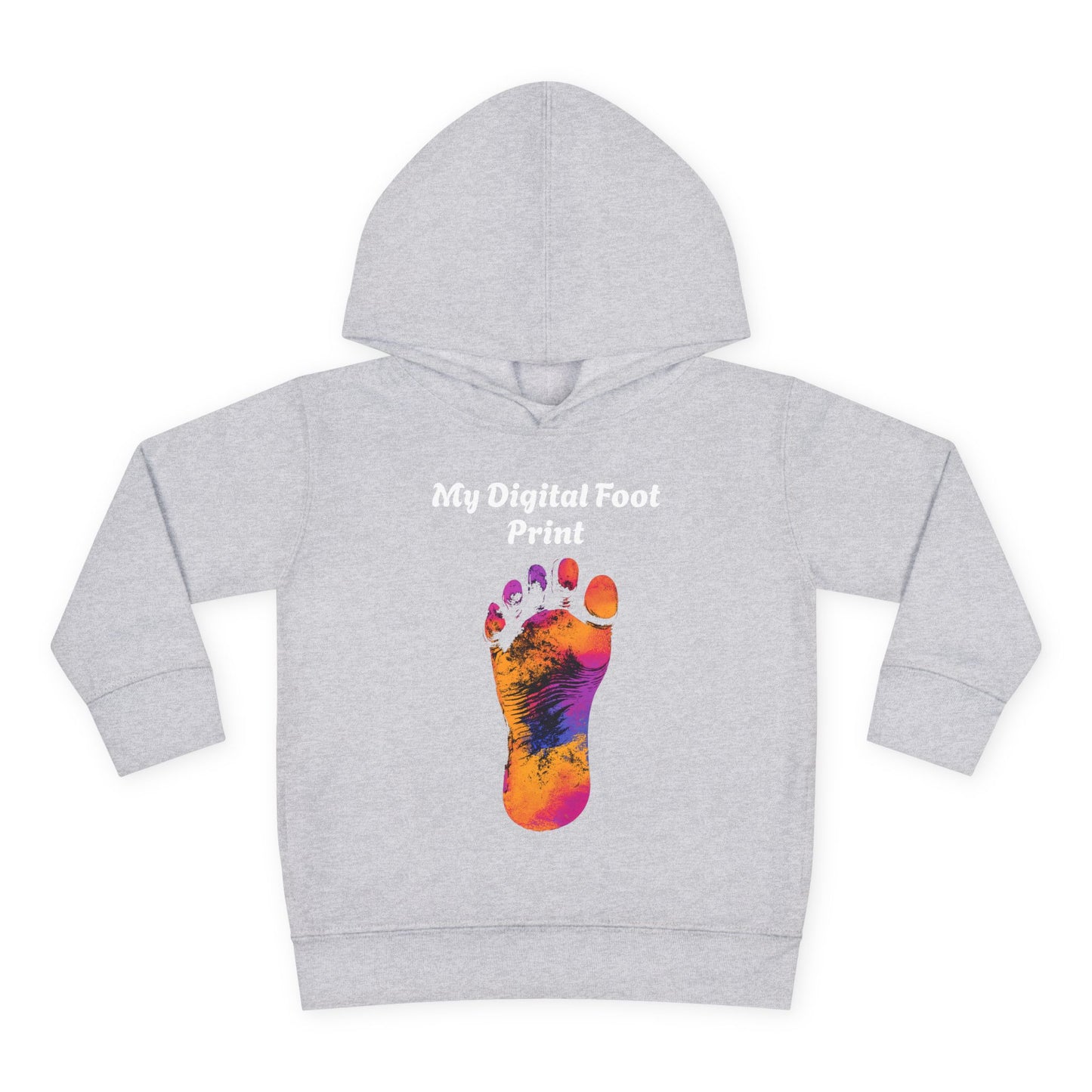 Toddler Fleece Hoodie - My Digital Foot Print Design