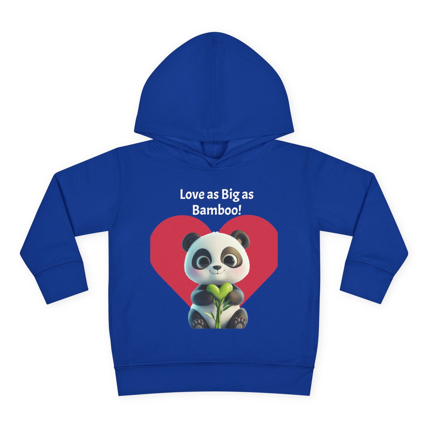 Toddler Fleece Hoodie - Panda Love as Big as Bamboo