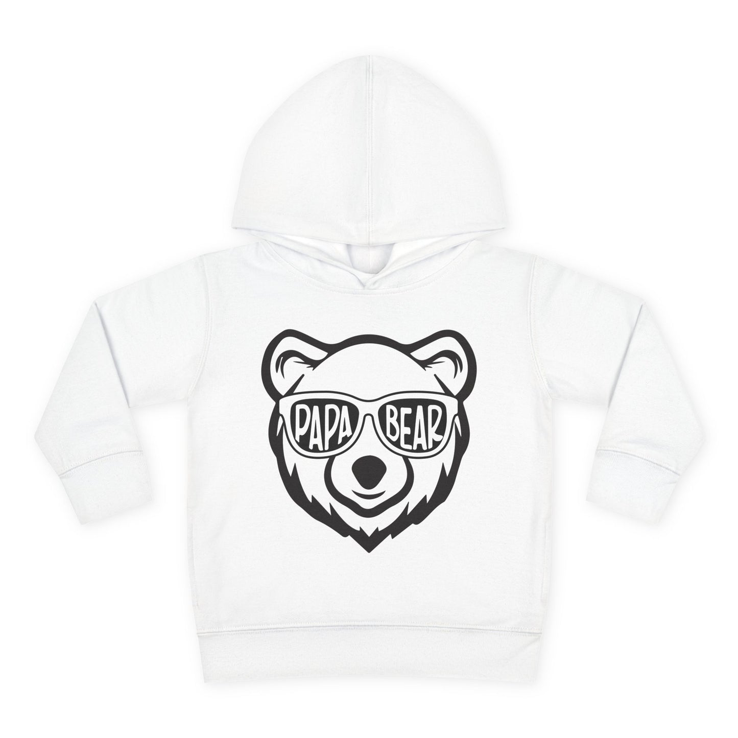 Toddler Fleece Hoodie - PAPA Bear Design