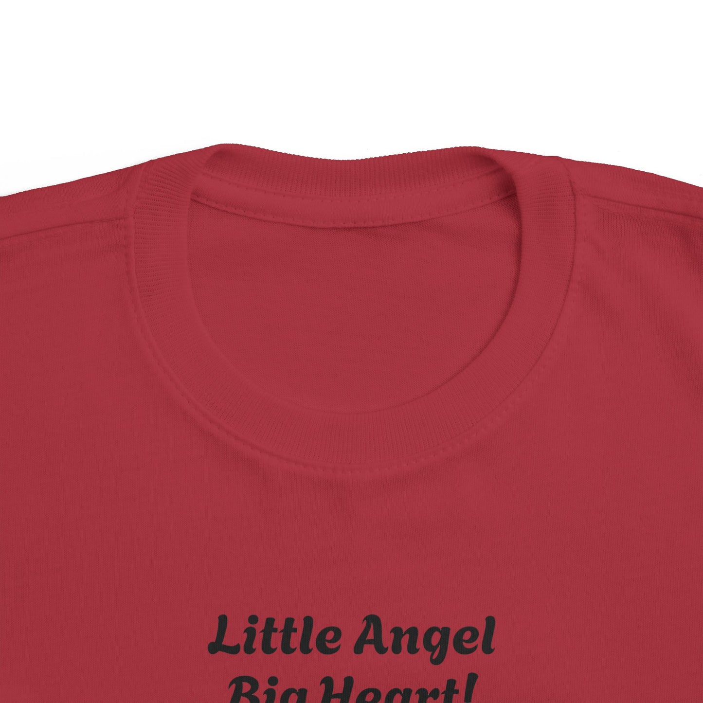 Toddler's Little Angel Big Heart Tee - Cute Kids T-Shirt for Everyday Wear