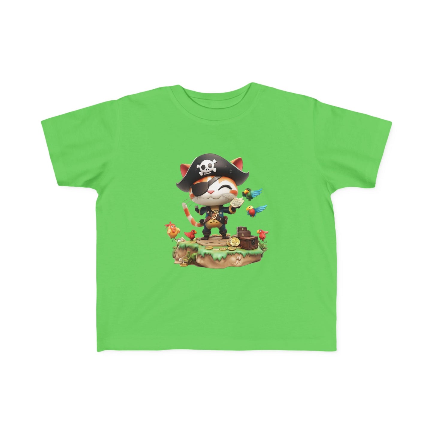 Pirate Puss Toddler Tee - Cute Kids' Pirate T-Shirt