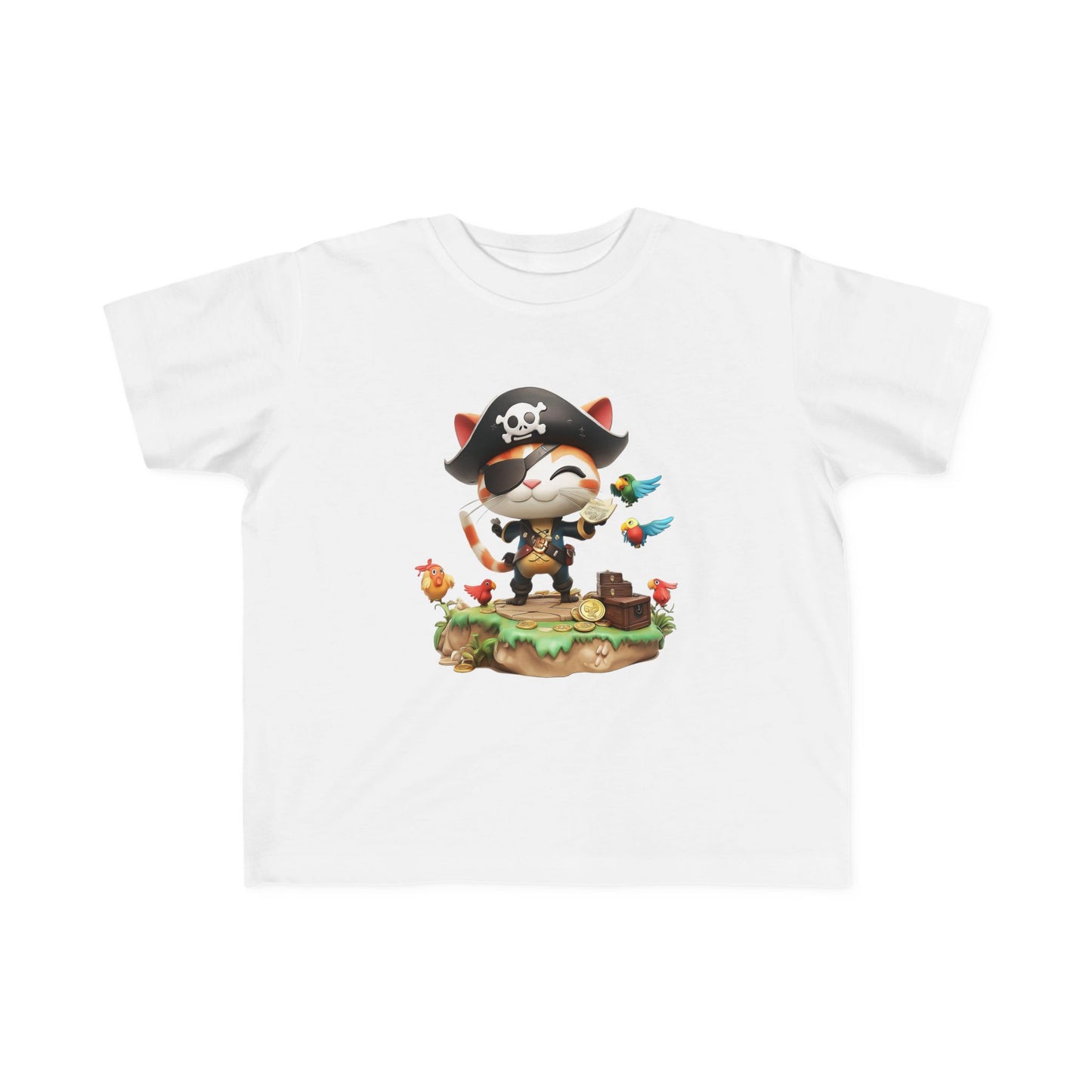 Pirate Puss Toddler Tee - Cute Kids' Pirate T-Shirt