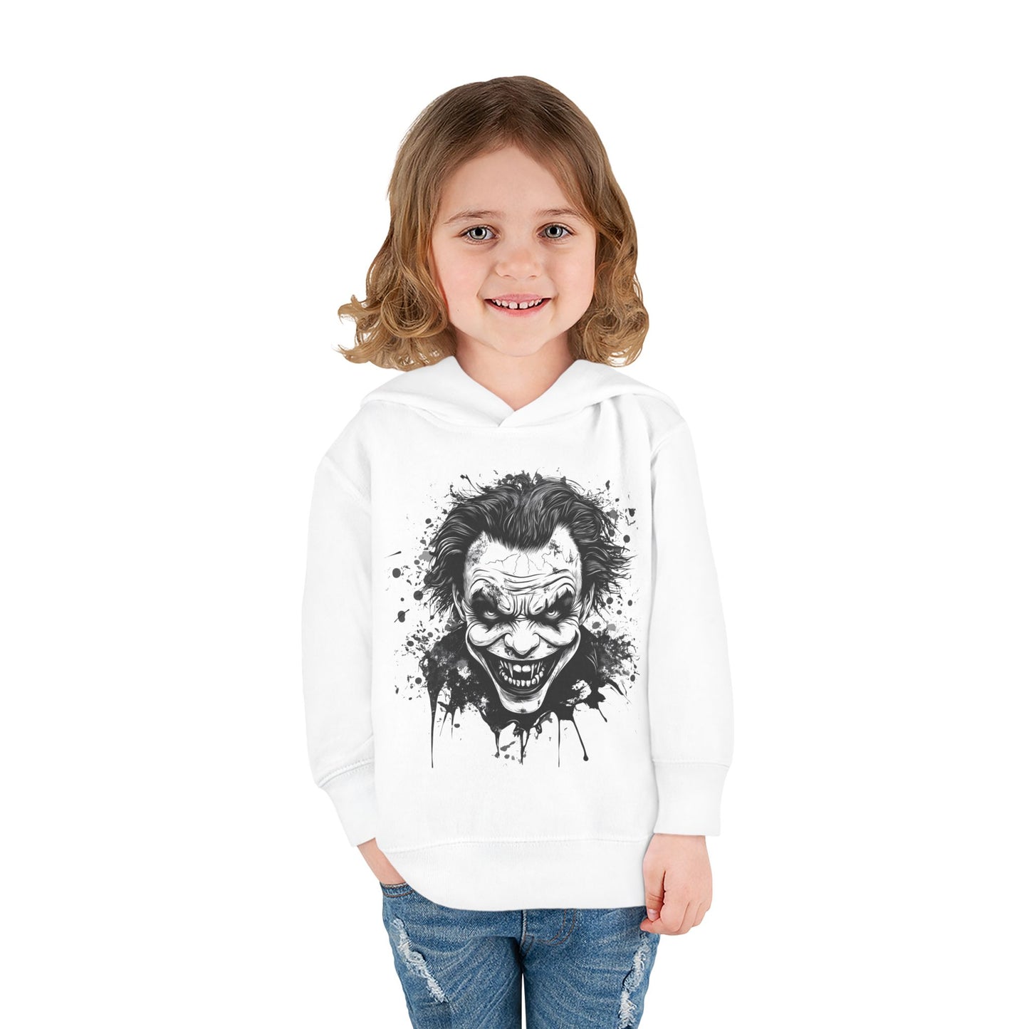 Evil Joker Toddler Hoodie - Cute & Cozy for Little Heroes