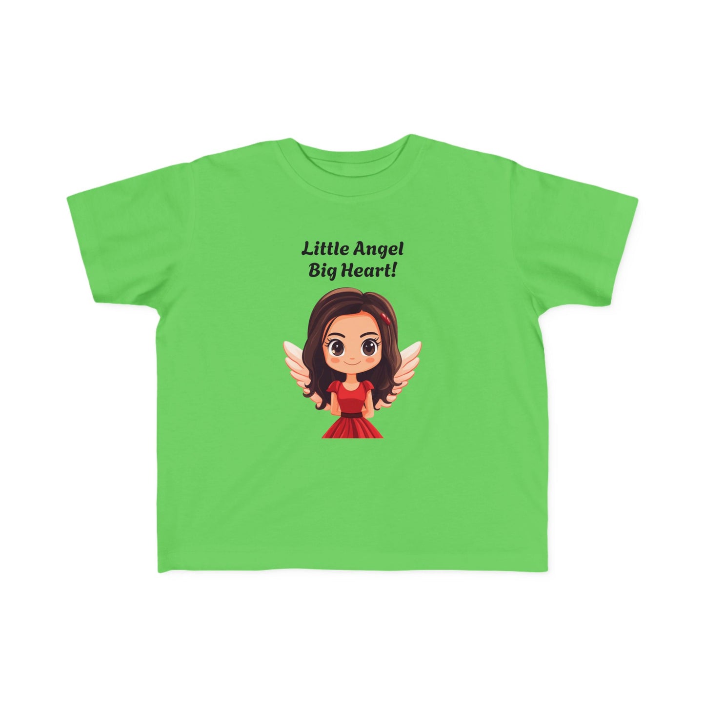 Toddler's Little Angel Big Heart Tee - Cute Kids T-Shirt for Everyday Wear