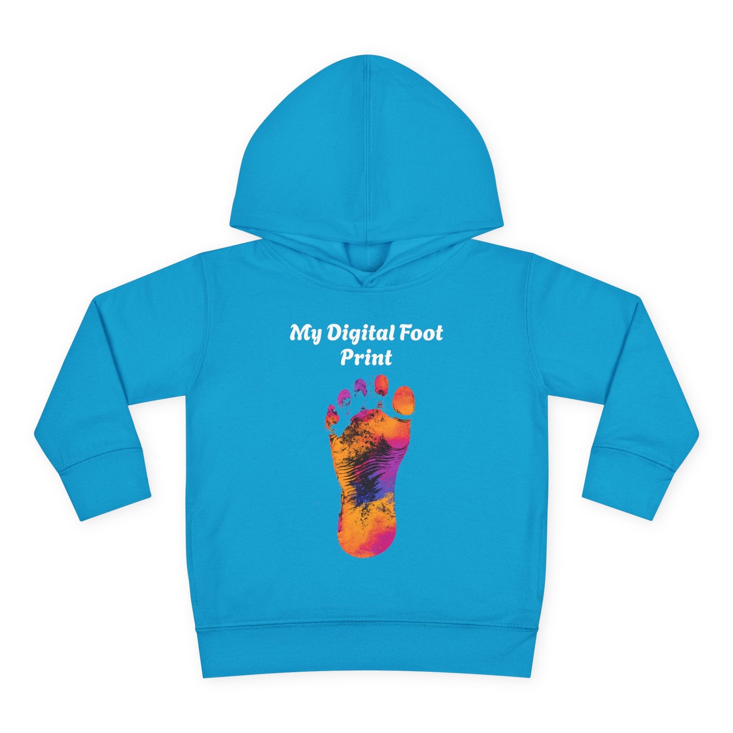 Toddler Fleece Hoodie - My Digital Foot Print Design