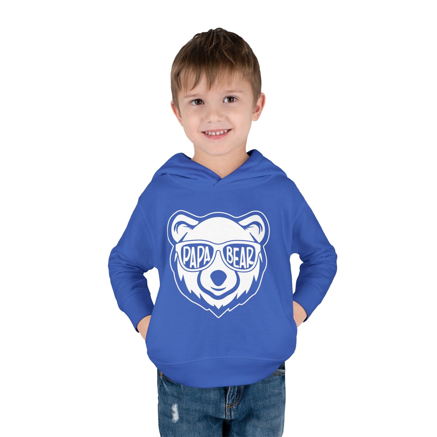 Toddler Fleece Hoodie - PAPA Bear Design