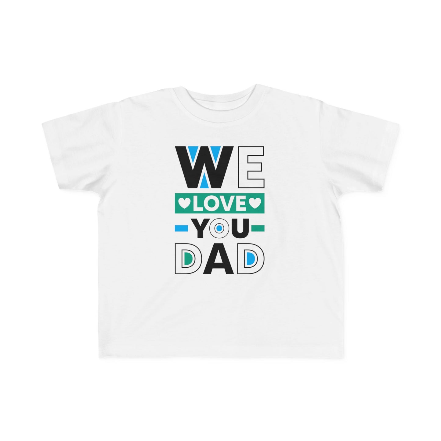 Toddler's Love for Dad Tee - Adorable Graphic T-Shirt for Father's Day and Everyday Wear